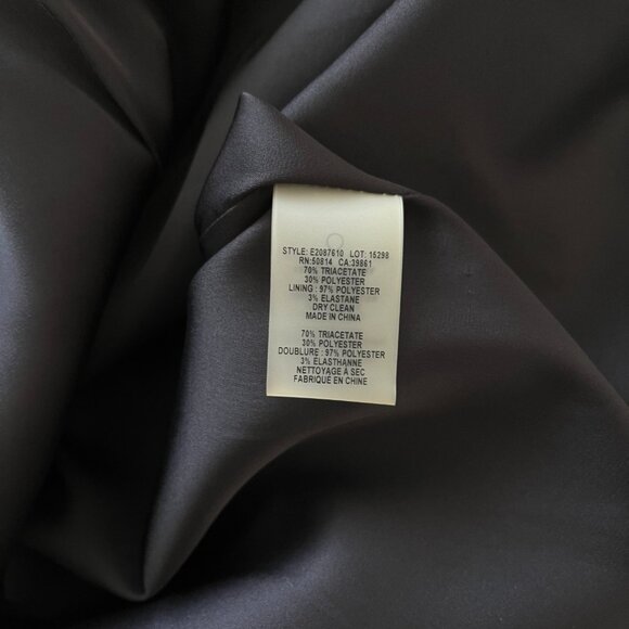 Elie Tahari Black V-Neck Mini Dress Size 2 - Picture 5 of 5